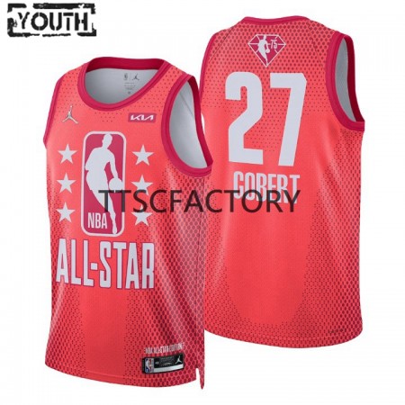 Maillot Basket Utah Jazz Rudy Gobert 27 2022 All-Star Jordan Brand Rouge Swingman - Enfant